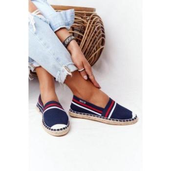 Női espadrilles cipők - Big Star márkájú, sötétkék női espadrillák kép
