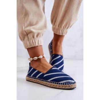 Női espadrilles cipők - Big Star női espadrillák, sötétkék színben kép