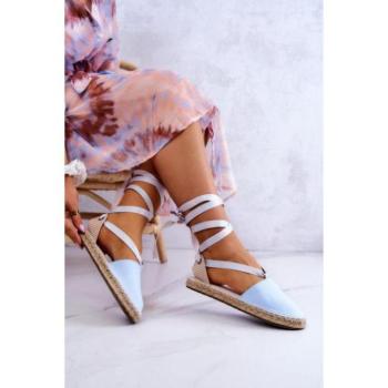 Női espadrilles cipők - Kék, női Big Star espadrillák, fűzéssel kép