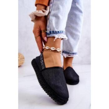 Női espadrilles cipők - Női, fekete Big Star espadrillák kép