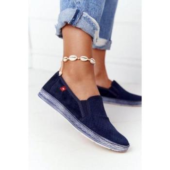 Női espadrilles cipők - Sötétkék, Big Star espadrillák, hölgyeknek kép