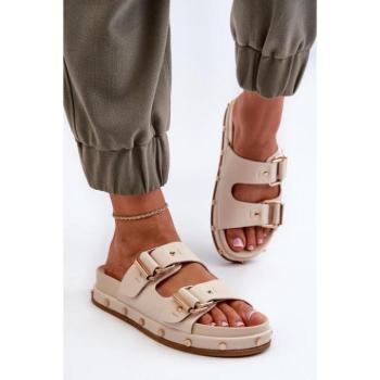 Női papucsok - Bézs színű női papucs Big Star kép