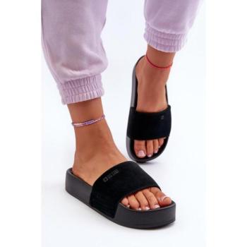 Női papucsok - Fekete Big Star papucsok nőknek kép