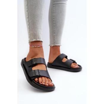 Női papucsok - Fekete női habszivacs papucs Big Star kép