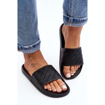 Női papucsok - Fekete papucsok hölgyeknek kép