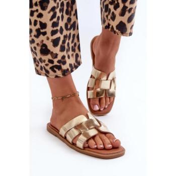 Női papucsok - Női arany színű papucsok kép