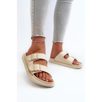 Női papucsok - Női bézs színű habszivacs papucs Big Star kép