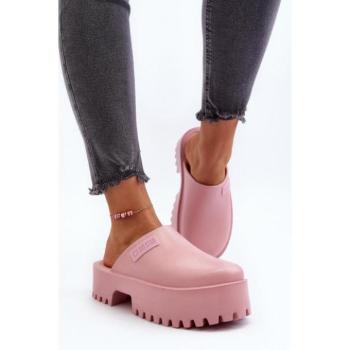 Női papucsok - Rózsaszín vastag talpú Big Star női papucsok kép