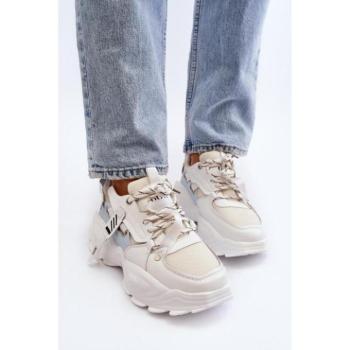 Női sneakerek  - Masszív női bőr cipők kép