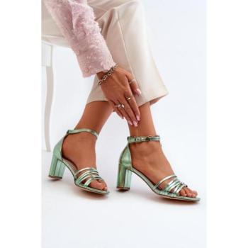 Női szandálok - Zöld színű női szandálok kép