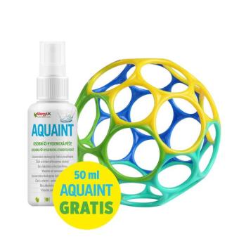 OBALL Játék Oball™ Classic 10 cm kék/zöld 0hó+AQUAINT 50 ml kép