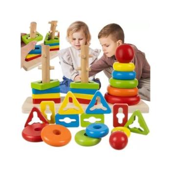 Oktató játékok - Fa játék gyerekeknek kép