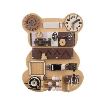 Oktató játékok - Gyerek manipulációs tábla plüssmackó kép