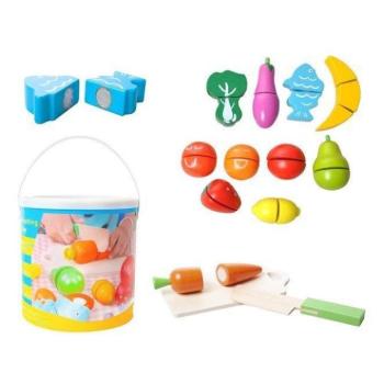 Oktató játékok - Szeletelhető fa zöldségek kép