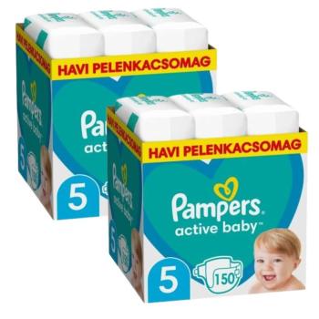 Pampers Active Baby 2 havi Pelenkacsomag 11-16kg Junior 5 (300db)... kép