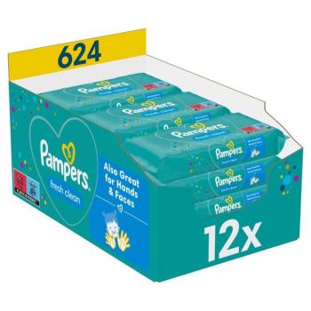 Pampers Fresh Clean Törlőkendő 12x52db kép