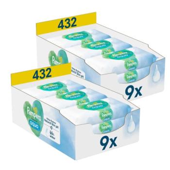Pampers Harmonie Aqua nedves Törlőkendő 18x48db kép