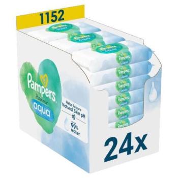 Pampers Harmonie Aqua nedves Törlőkendő 24x48db kép