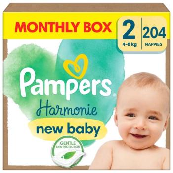 Pampers Harmonie havi Pelenkacsomag 4-8kg Mini 2 (204db) kép