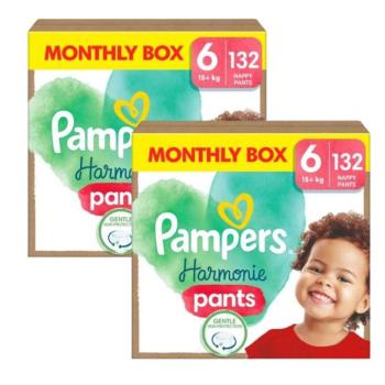 Pampers Harmonie Pants Bugyipelenka 15+kg Junior 6 (264db) kép