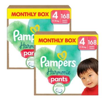 Pampers Harmonie Pants Bugyipelenka 9-15kg Maxi 4 (336db) kép
