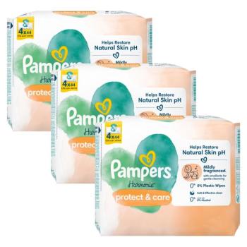 Pampers Harmonie Protect &amp; Care nedves Törlőkendő 3x176db kép