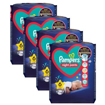 Pampers Night Nappy Pants Bugyipelenka 15kg+ Large 6 (76db) kép
