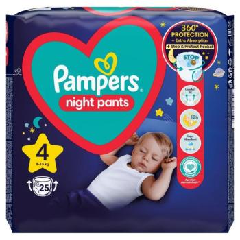 Pampers Night Nappy Pants Bugyipelenka 9-15kg Maxi 4 (25db) kép