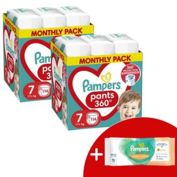 Pampers Pants 2 havi Pelenkacsomag 17kg+ Junior 7 (228db) + Ajánd... kép