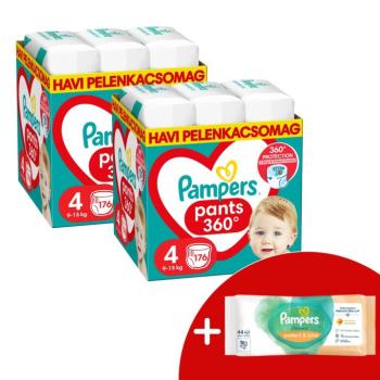 Pampers Pants 2 havi Pelenkacsomag 9-15kg Maxi 4 (352db) + Ajándé... kép