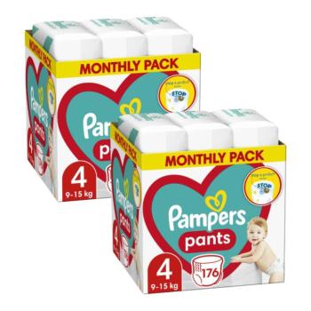 Pampers Pants 2x havi Pelenkacsomag 9-15kg Maxi 4 (352db) kép