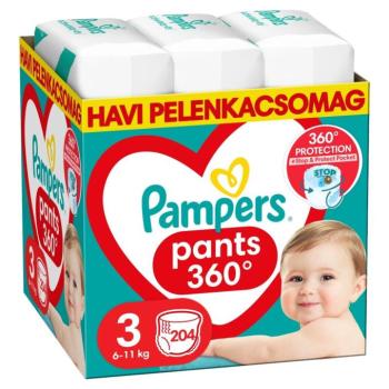 Pampers Pants havi Pelenkacsomag 6-11kg Midi 3 (204db) kép