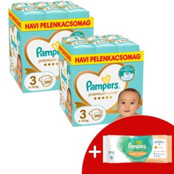 Pampers Premium Care 2 havi Pelenkacsomag 6-10kg Midi 3 (400db) +... kép
