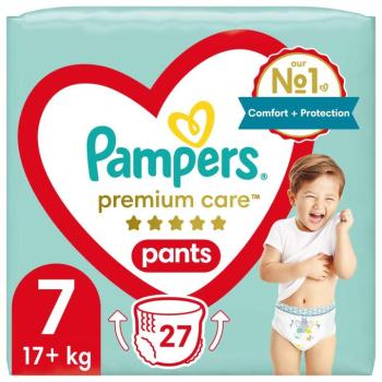 Pampers Premium Care Bugyipelenka 17kg+ Junior 7 (27db) kép