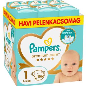 Pampers Premium Care havi Pelenkacsomag 2-5kg Newborn 1 (156db) kép