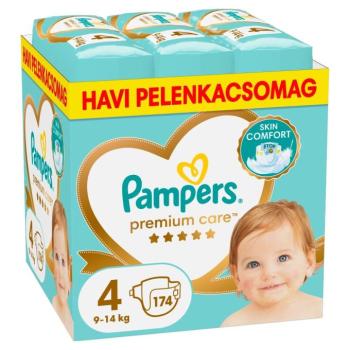 Pampers Premium Care havi Pelenkacsomag 9-14kg Maxi 4 (174db) kép