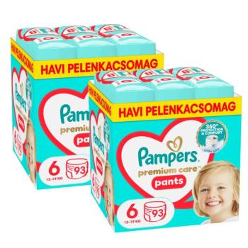 Pampers Premium Care Pants 2 havi Pelenkacsomag 15kg+ Junior 6 (186db) kép
