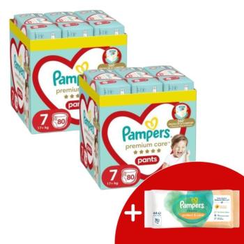 Pampers Premium Care Pants 2 havi Pelenkacsomag 17kg+ Junior 7 (1... kép