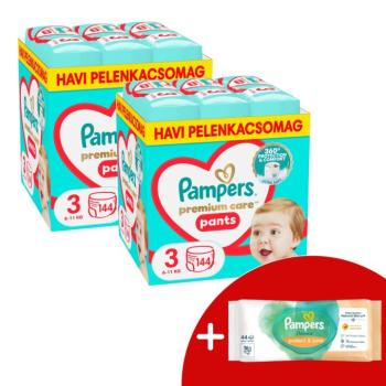 Pampers Premium Care Pants 2 havi Pelenkacsomag 6-11kg Midi 3 (28... kép