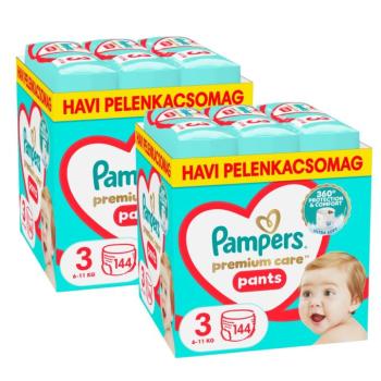 Pampers Premium Care Pants 2 havi Pelenkacsomag 6-11kg Midi 3 (288db) kép