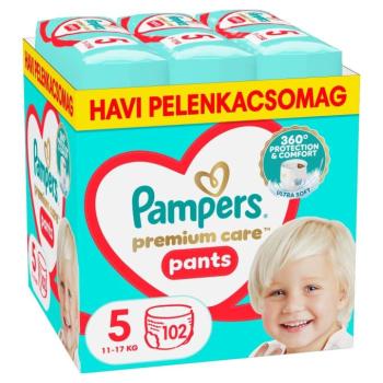 Pampers Premium Care Pants havi Pelenkacsomag 11-17kg Junior 5 (102db) kép