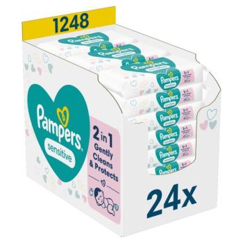 Pampers Sensitive nedves Törlőkendő 24x52db kép