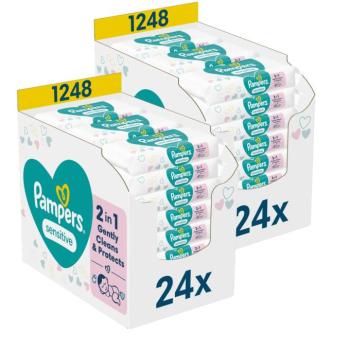 Pampers Sensitive nedves Törlőkendő 48x52db kép