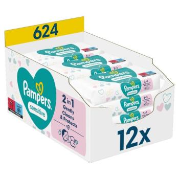 Pampers Sensitive Törlőkendő 12x52db kép