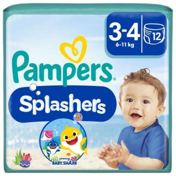 Pampers Splashers Baby Shark™ Úszópelenka 6-11kg Midi 3-4 (12db) kép
