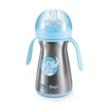 PAPU PAPI hőtartó cumisüveg 200 ml, kék kép