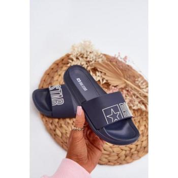 Papucsok lányoknak - Big Star gyerek papucs sötétkék színben kép