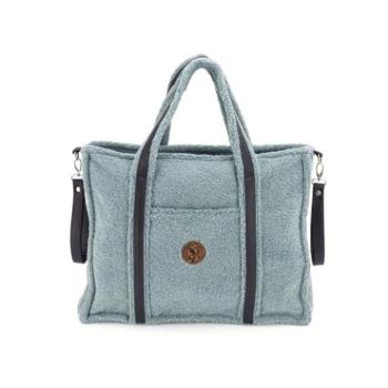 Pelenkázó táskák - Szürkészöld alpaka babakocsitáska kép