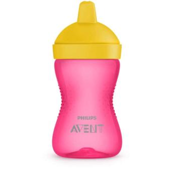 Philips AVENT Itatópohár kemény itatófejjel 300ml - rózsaszín-sárga kép