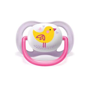 Philips AVENT játszócumi ultra air 0-6hó lány állatos 2db kép